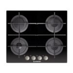 بوتاجاز هوفر مسطح بلت إن 60 × 60 - 4 شعلة غاز أسود زجاجي HGV64SMTCGB EGY