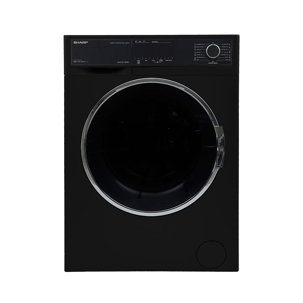 9 غسالة ملابس شارب فول أوتوماتيك 9 كجم أسود ES-FP914CXE-B - الصورة 1