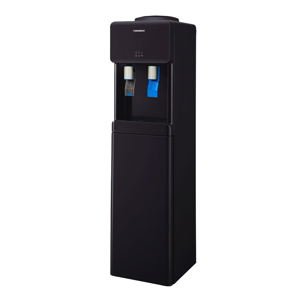 tornado-water-dispenser-2-faucets-black-wdm-n30kse-bk-front1__1 مبرد مياه تورنيدو 2 حنفية للمياه العادية والباردة أسود WDM-N30KSE-BK - الصورة 1